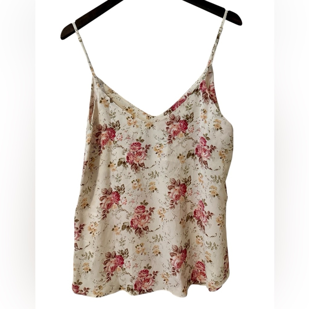 SOLD - Reformation | Coco Viscose Tank | Pink/White Floral | M - Picture 5 of 6